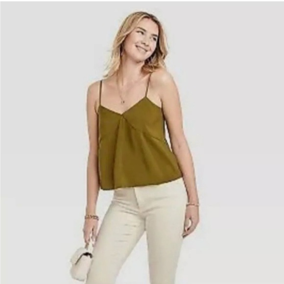 Universal Thread Olive Green Camisole Blouse - Picture 2 of 10